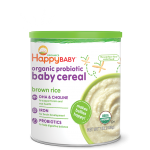 Nurture Inc. Happy Baby, 有机益生菌婴儿米粉，糙米